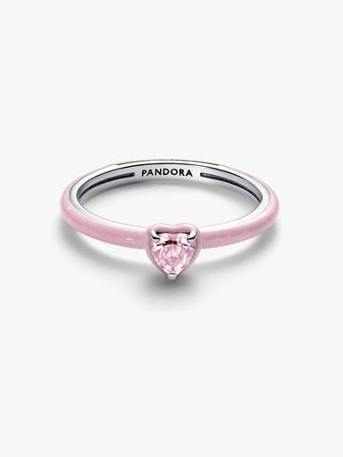 Anillo Corazón Chakra Rosado
