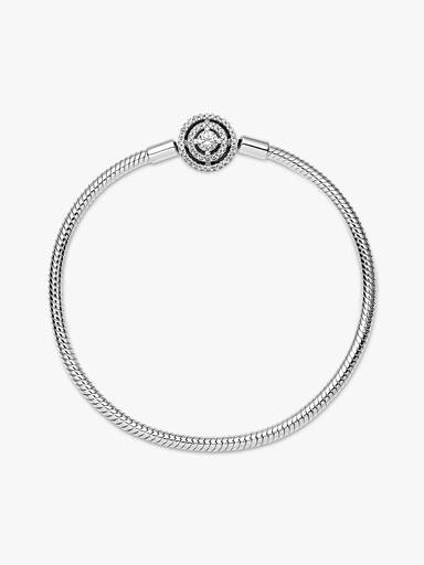 Brazalete Cadena de Serpiente con Halo
