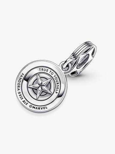 Charm colgante Escudo del Capitán América de The Avengers de Marvel