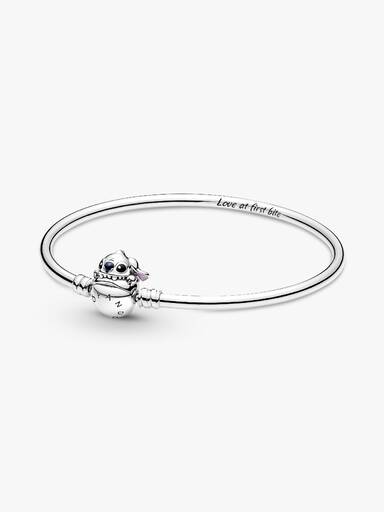 Brazalete rígido con cierre Mordida de Stitch de Disney Pandora Moments