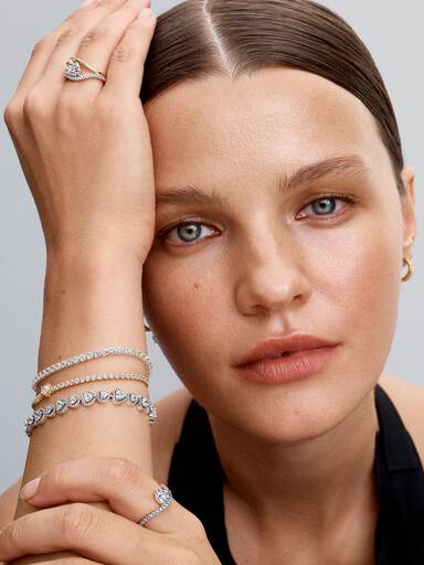 Brazalete Corazones con Halo