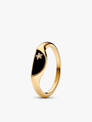 Set de Anillos Wishbone Brillante