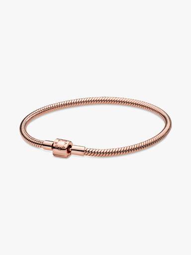 Brazalete cadena de serpiente Pandora Moments con broche de barril