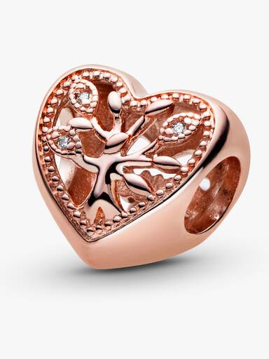 Charm corazón calado Árbol de familia
