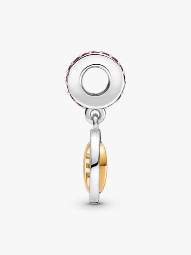 Charm Colgante Giro De La Buena Suerte Recubrimiento en Oro de 14k