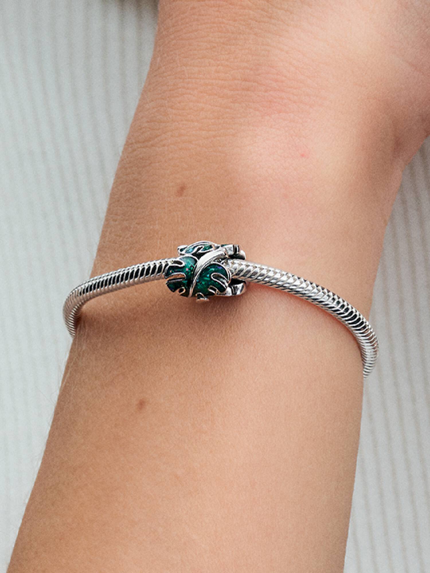 Charm Hojas de Monstera Verde