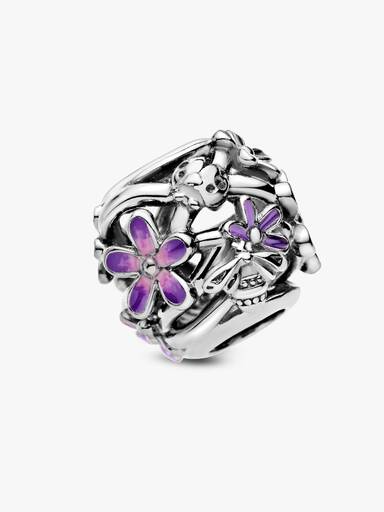 Charm calado Margarita morada