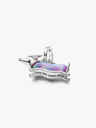 Charm colgante Perro Salchicha Navideño