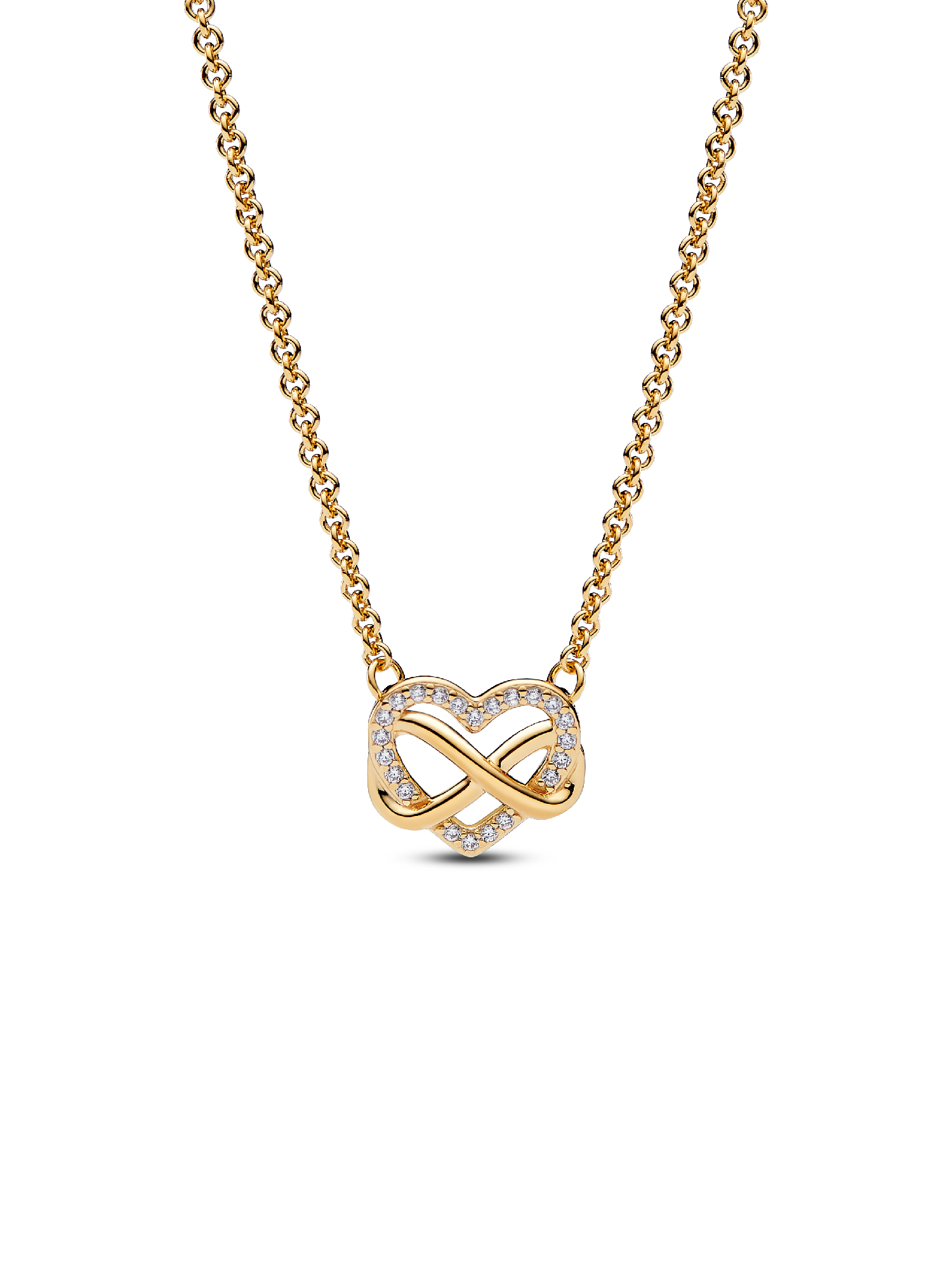 Collar collier Corazón infinito Brillante