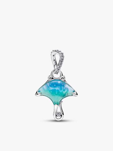 Set de Pulsera y Charm de Mantarraya Azul