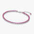 Brazalete de tenis rosa reluciente Brazalete de tenis rosa reluciente