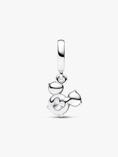 Charm Colgante Silueta Cabeza Brillante de Mickey Mouse de Disney
