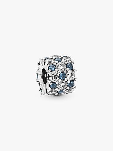 Charm Brillo azul y transparente