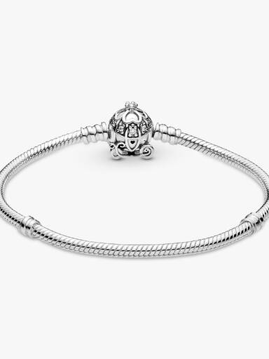 Brazalete Pandora Moments con broche de carroza en forma de calabaza de Cenicienta de Disney