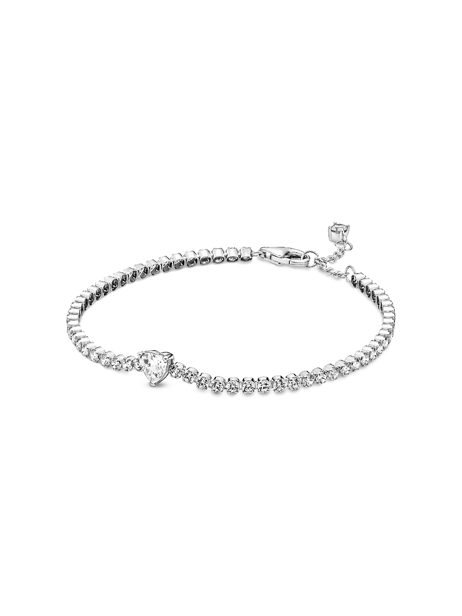 Brazalete de tenis Corazón reluciente