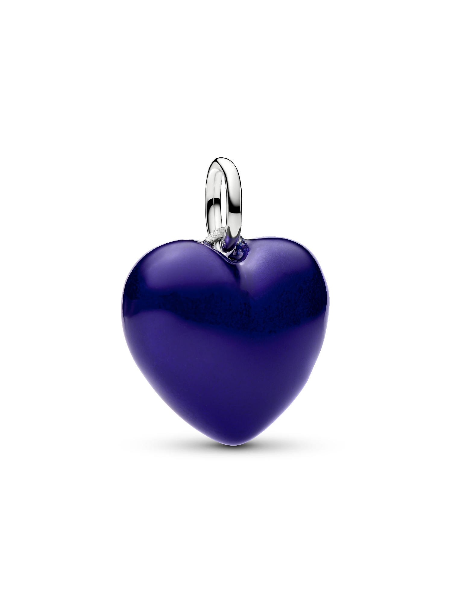 Charm colgante Corazón Acolchado Azul