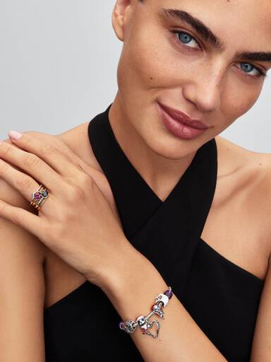 Anillo Corazón púrpura Sally de El Extraño Mundo de Jack de Disney