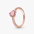 Anillo corazón elevado reluciente Anillo corazón elevado reluciente