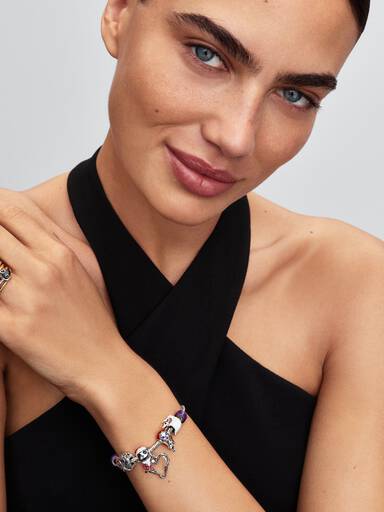 Anillo Corazón púrpura Sally de El Extraño Mundo de Jack de Disney