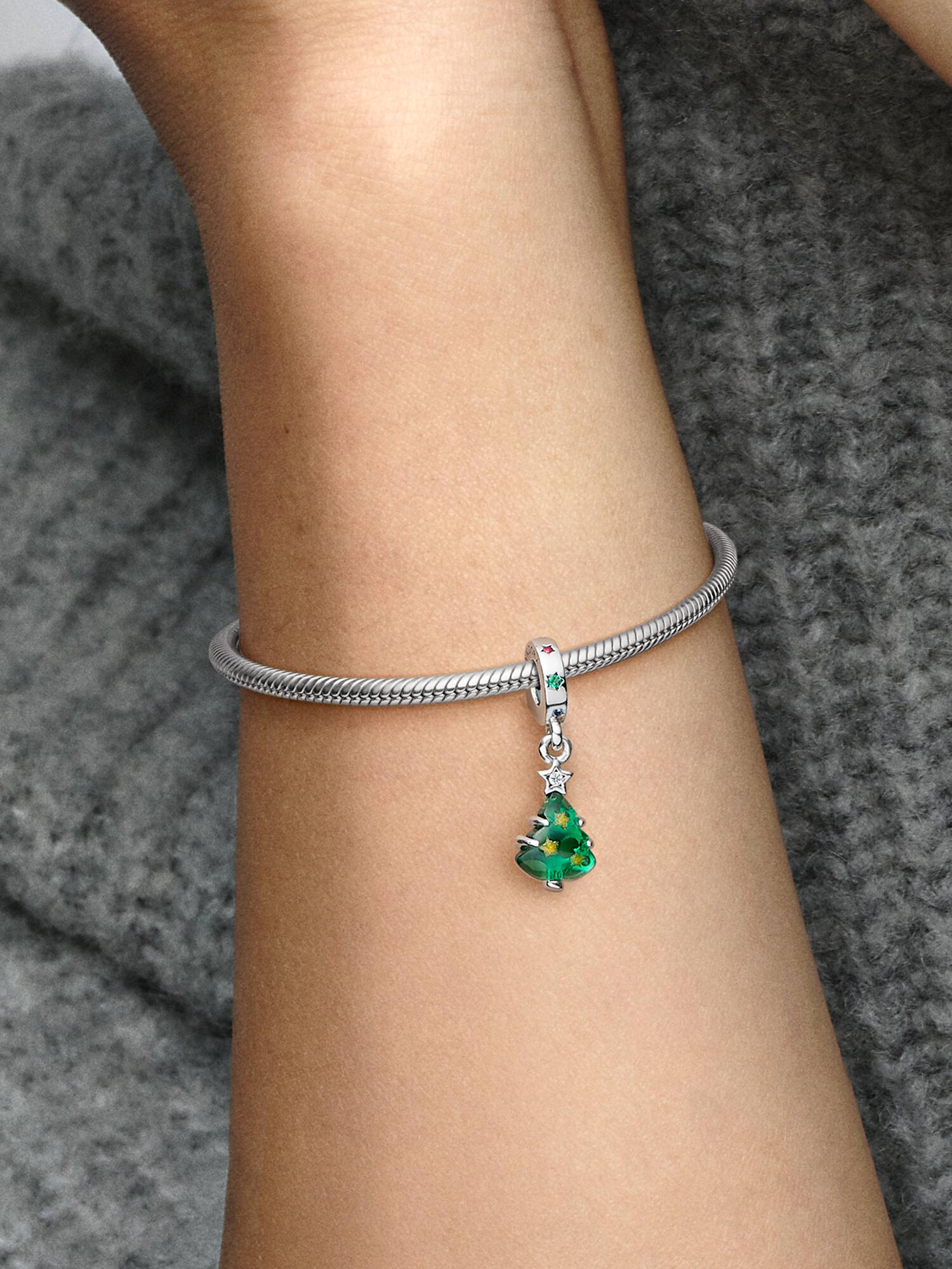 Charm colgante Árbol de Navidad Brillante