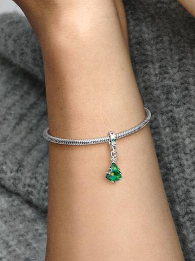 Charm colgante Árbol de Navidad Brillante