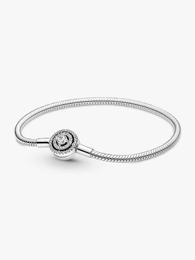 Brazalete Cadena de Serpiente con Halo