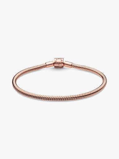 Brazalete cadena de serpiente Pandora Moments con broche de barril