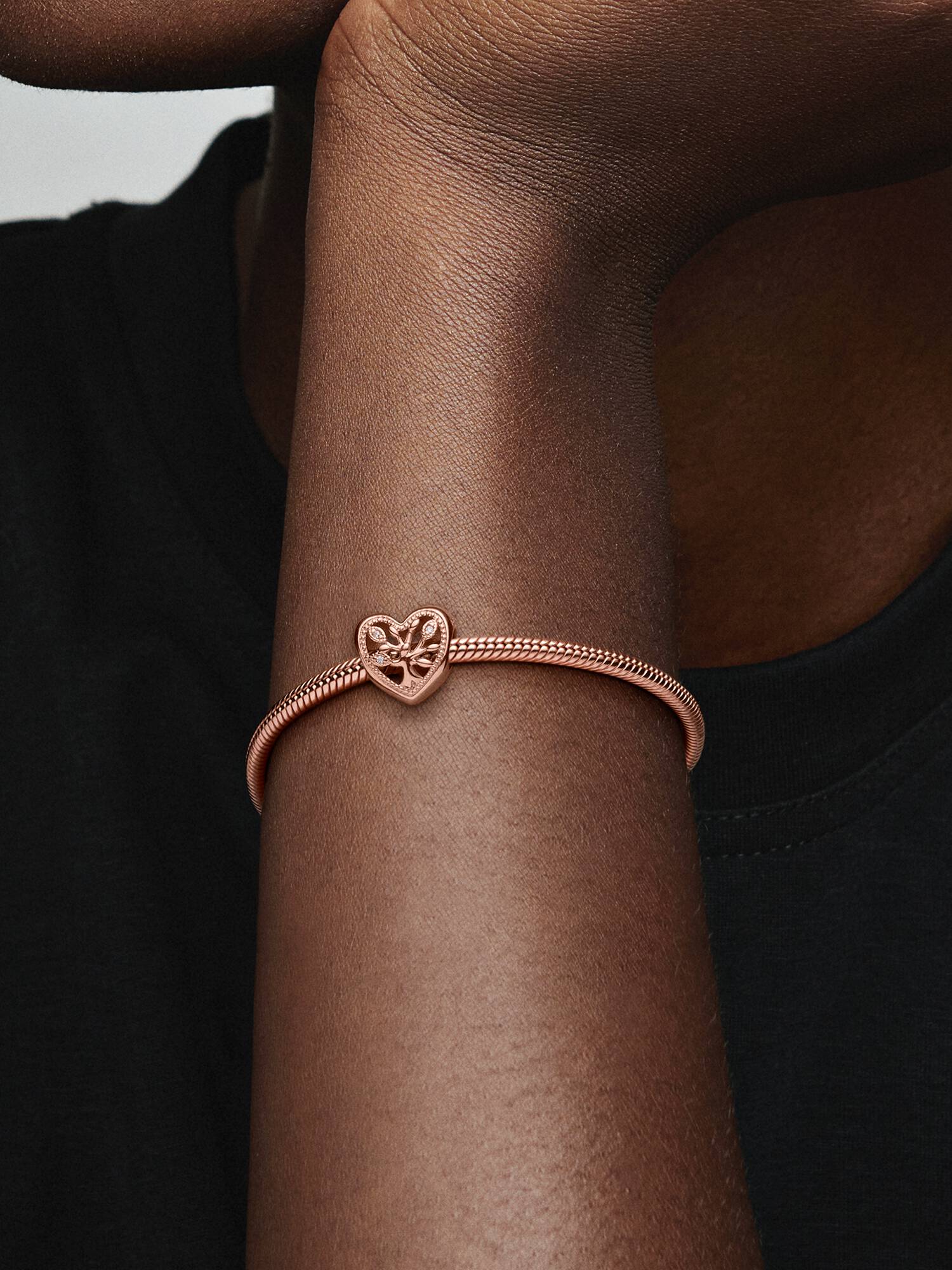 Charm corazón calado Árbol de familia