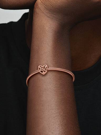 Charm corazón calado Árbol de familia