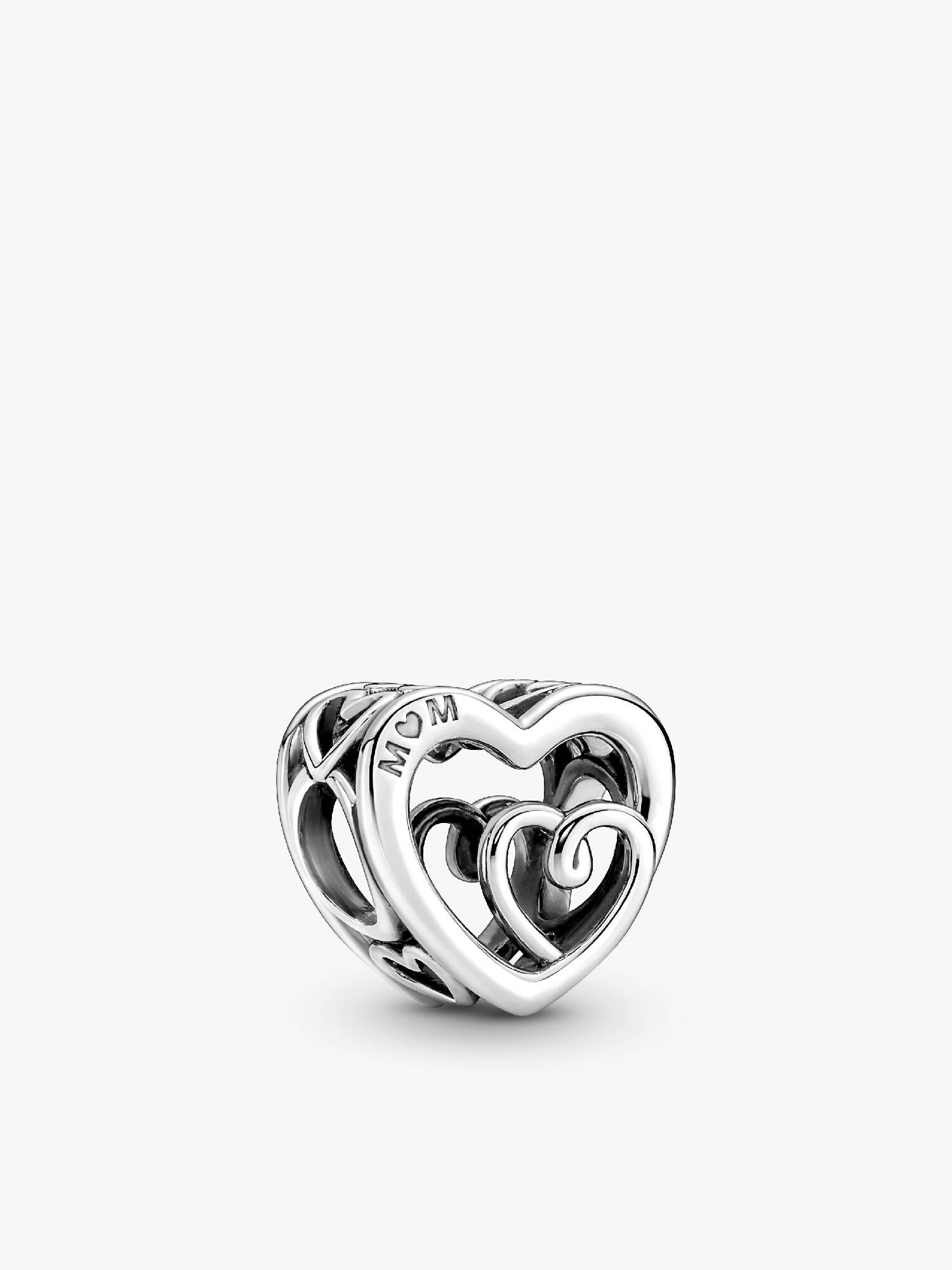 Charm Corazones entrelazados con infinito