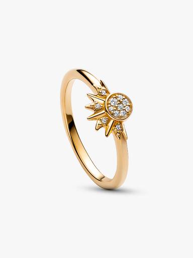 Anillo Sol Celestial reluciente