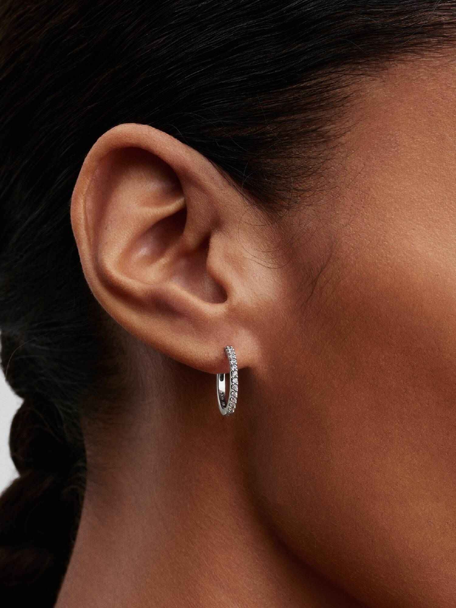 Aretes de Aro Mini Onda Resplandeciente