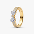 Anillo Doble Fila Moño Brillante Anillo Doble Fila Moño Brillante