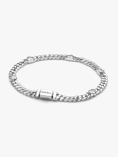 Brazalete de Cadena cubana Corazón