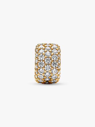 Charm Triple Fila de Brillante Pavé