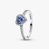 Anillo corazón elevado reluciente Anillo corazón elevado reluciente