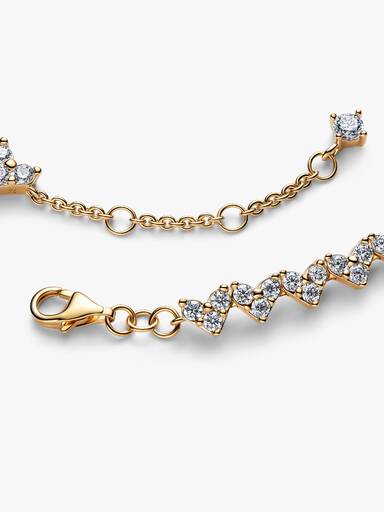 Brazalete Corazón con tres piedras