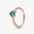 Anillo corazón elevado reluciente Anillo corazón elevado reluciente