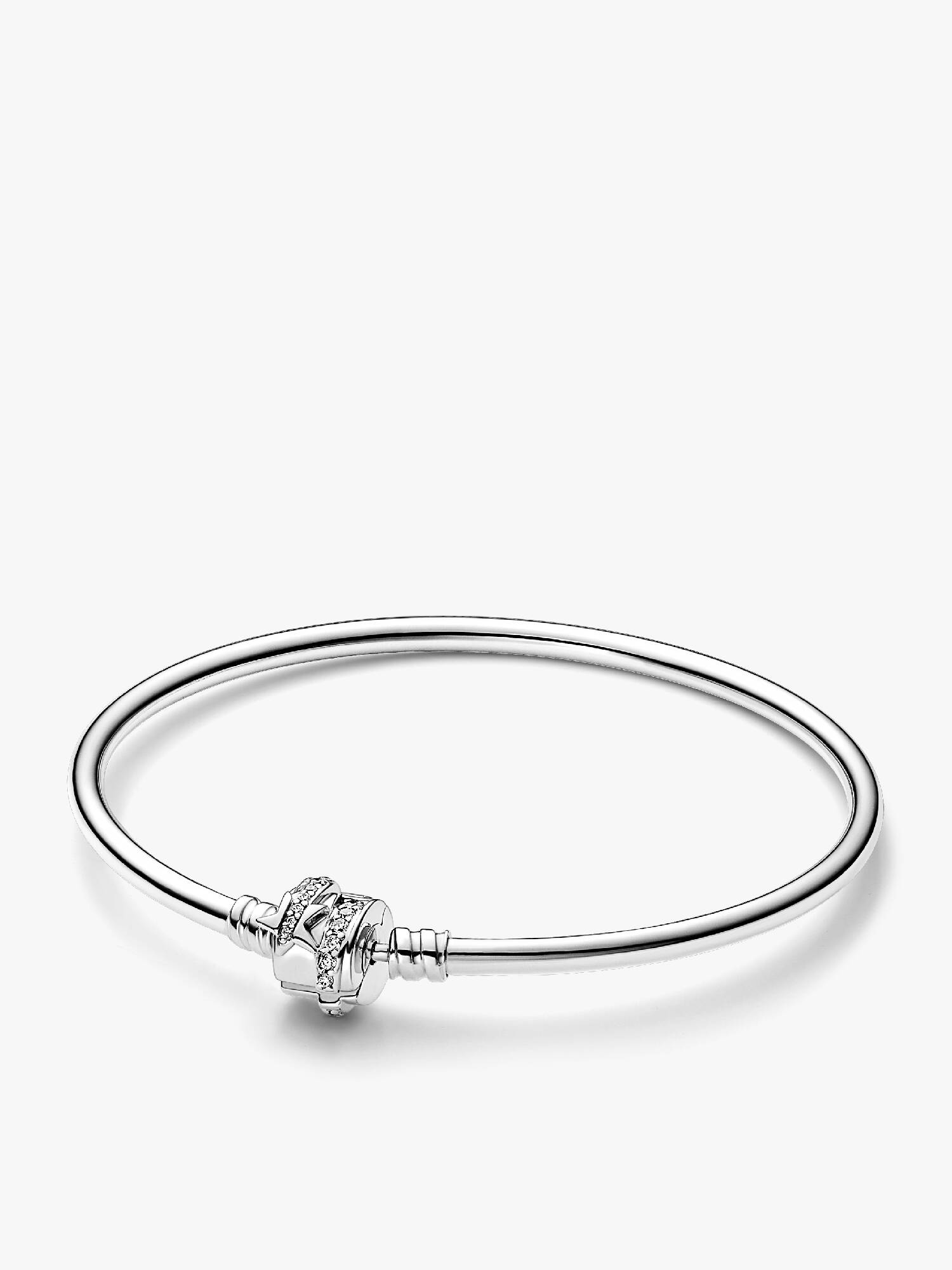 Brazalete rígido de edición limitada con broche de brillante Estrella fugaz de Pandora Moments