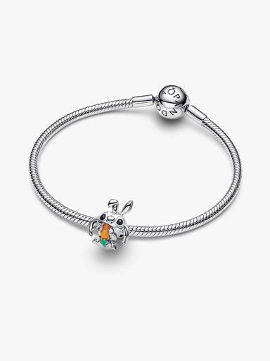 Charm Stitch de Disney con disfraz de Conejo de Pascua