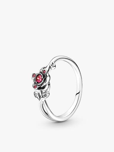 Set de Anillo Bicolor La Bella y la Bestia