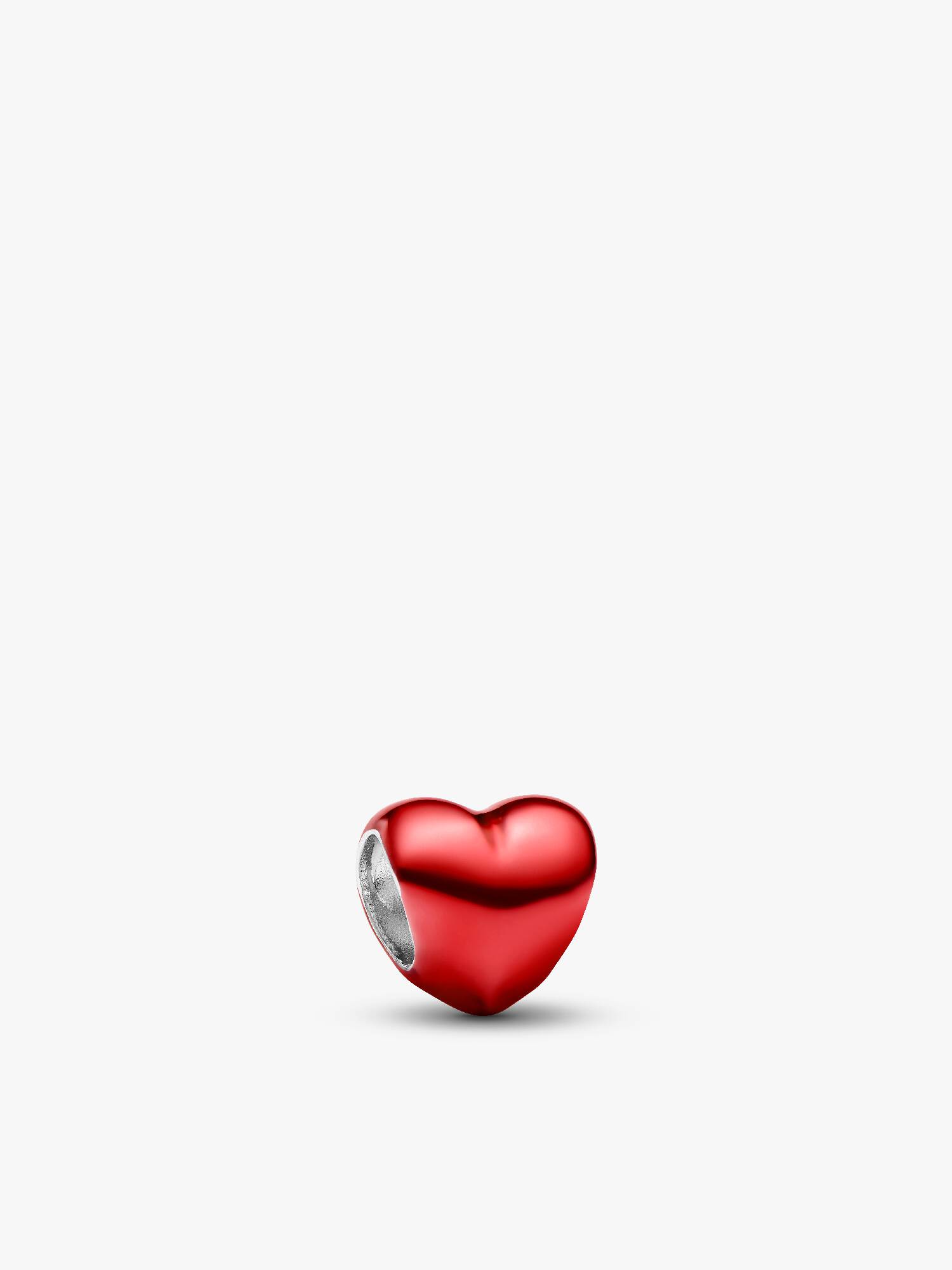 Mini charm Corazón Metálico Rojo
