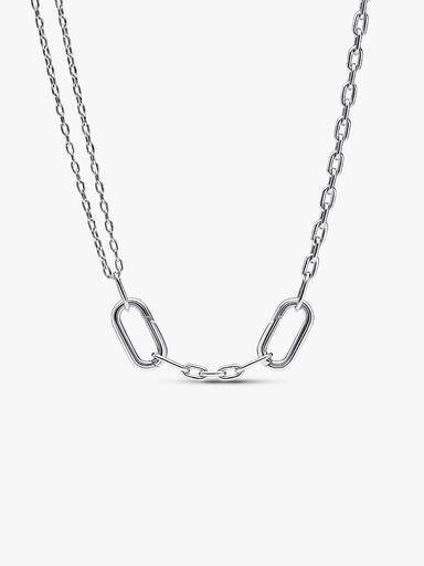 Collar doble de cadena de eslabones Pandora ME