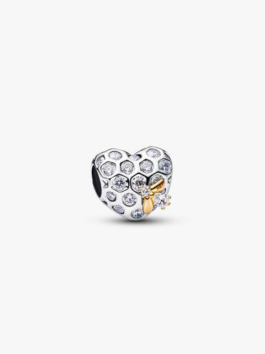 Charm Corazón con Abeja y Panal de Bridgerton