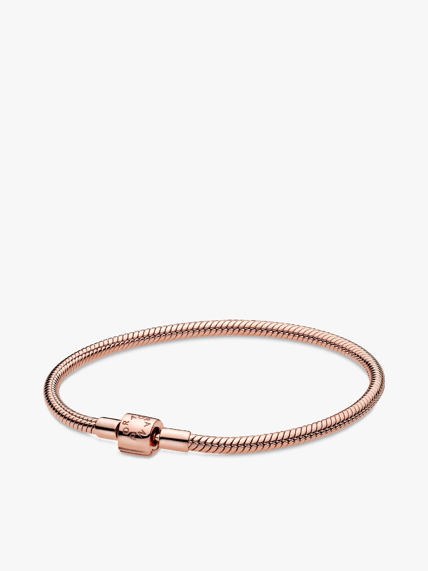 Brazalete cadena de serpiente Pandora Moments con broche de barril