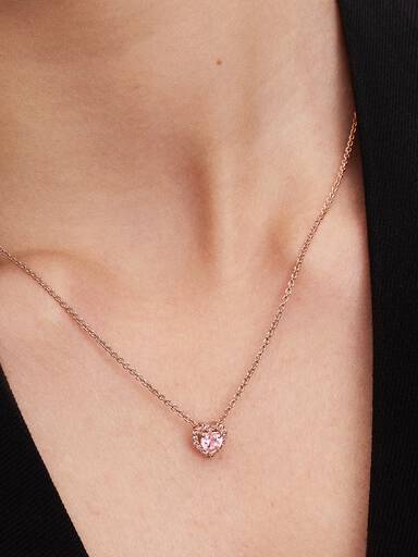 Collar Corazón Rosa