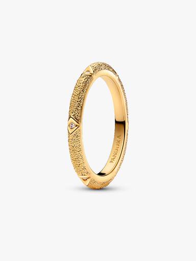 Anillo Textura y Gemas