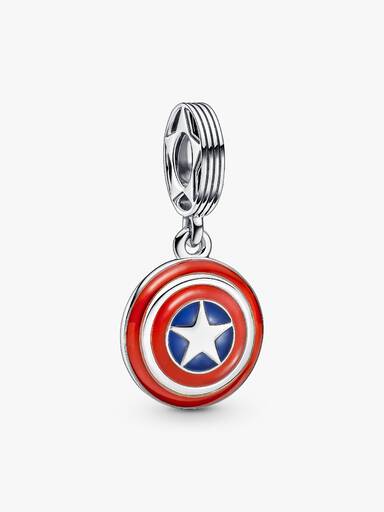 Charm colgante Escudo del Capitán América de The Avengers de Marvel