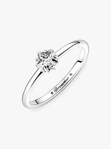 Anillo solitario Estrella celestial reluciente