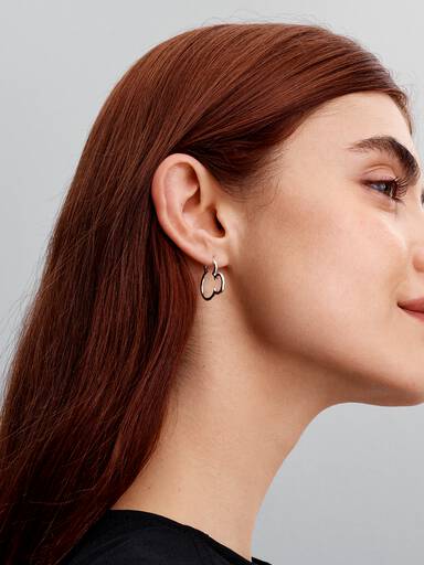 Aretes de Aro Silueta de Mickey Mouse de Disney